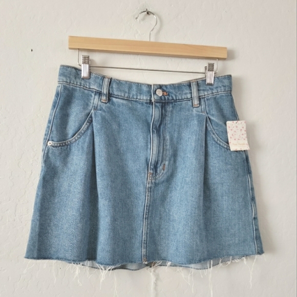 Free People Dresses & Skirts - Free People NWT Rain Mini Jean Skirt Size 30